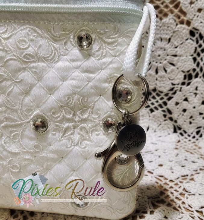 Bridal 1920's Zipper Pouch Machine Embroidery Design by Pixies Rule