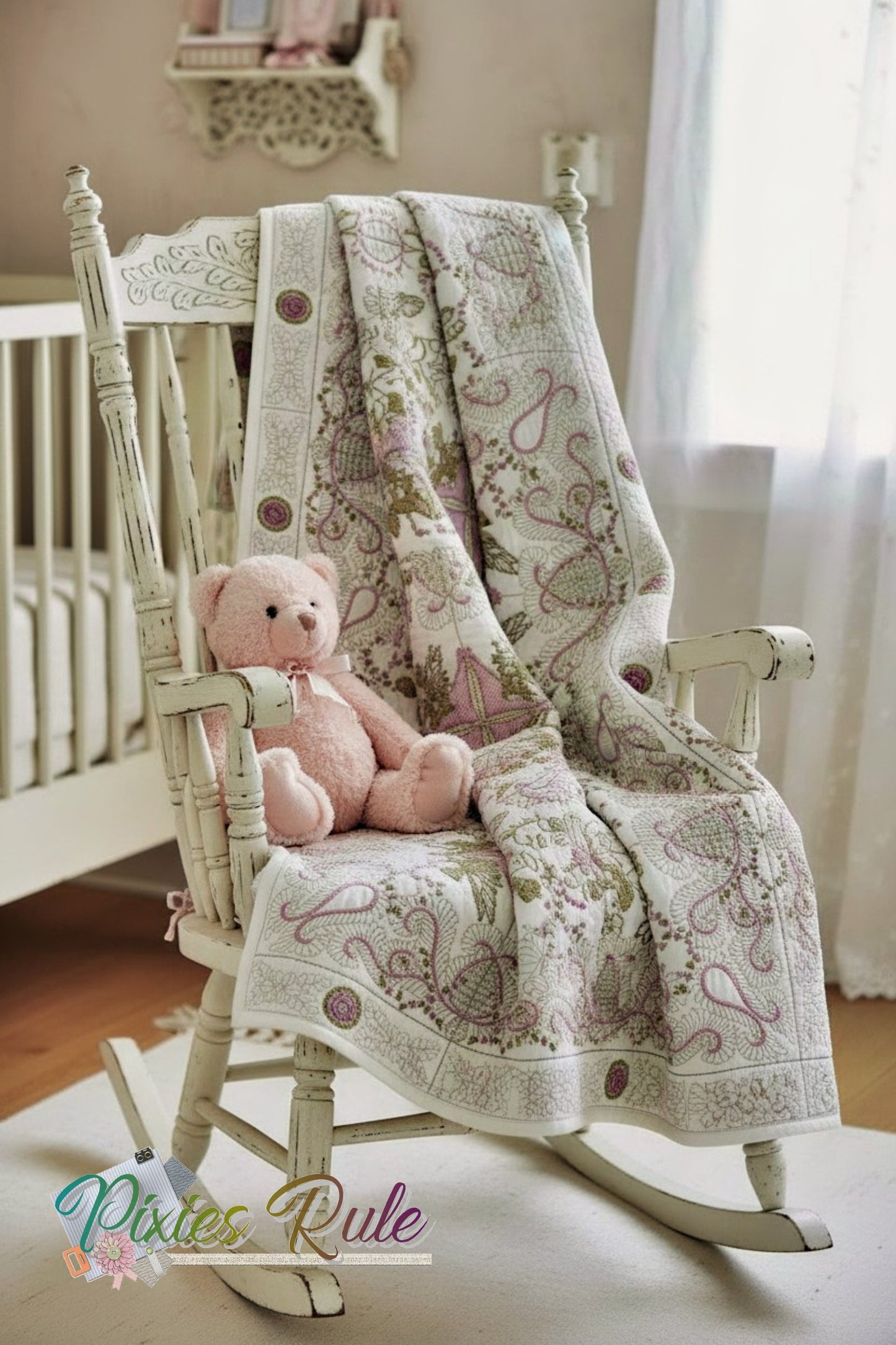 Fairy Dance Girl Quilt 6x6