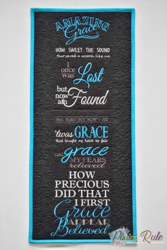 Amazing Grace Wall Hanging 5x7