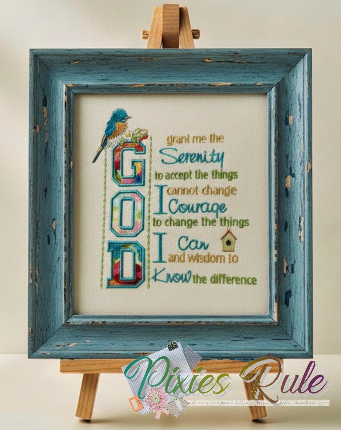 The Serenity Prayer 6x6 – Pixies Rule