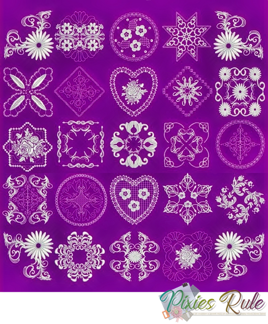 Heirloom Whitework Trails 5x7