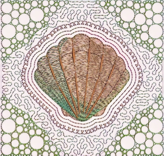 At The Sea Machine Embroidery Design by Pixies Rule