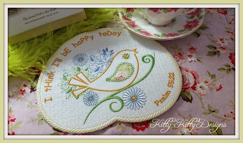 Be Happy Mug Mat 8x8