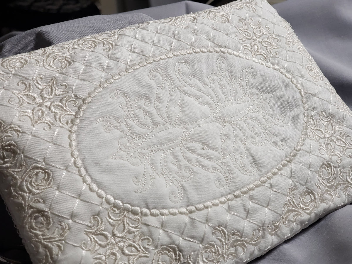 Bridal 1920's Zipper Pouch Machine Embroidery Design by Pixies Rule