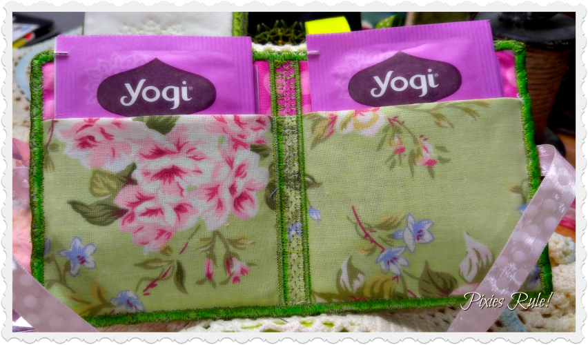 A Woman Tea Bag Holder