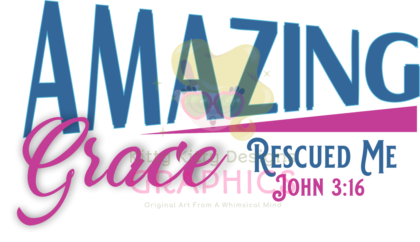 Amazing Grace Rescued Me Rag Cap