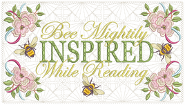 Bee Mightily Inspired Reading Pillow 7x11