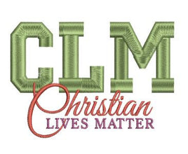 C L M - Christian Lives Matter 6x9 (Solid)