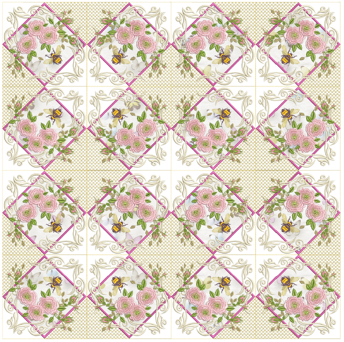 English Garden Quilt 6x6