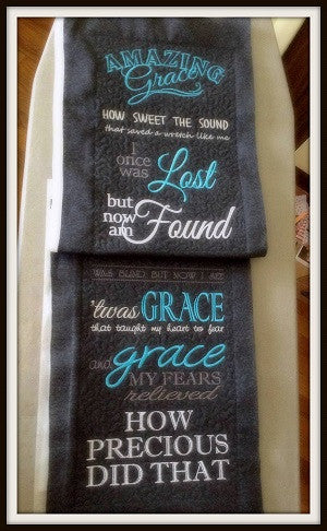 Amazing Grace Wall Hanging 5x7