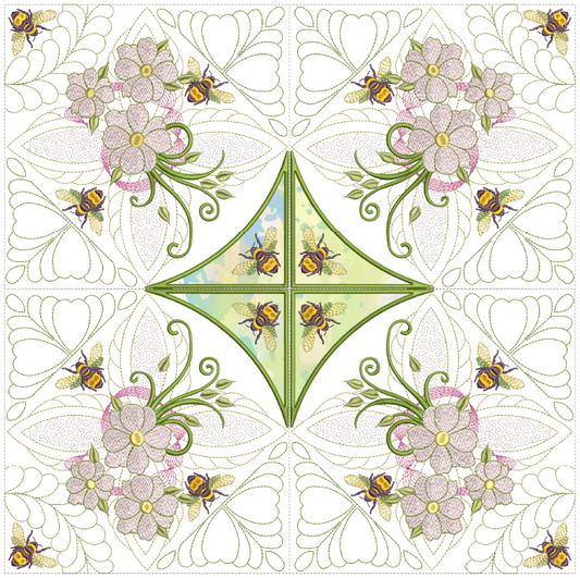 Jardin A La Francaise Quilt 5x7