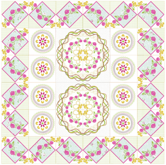 Santiago de Compostela Quilt 8x8