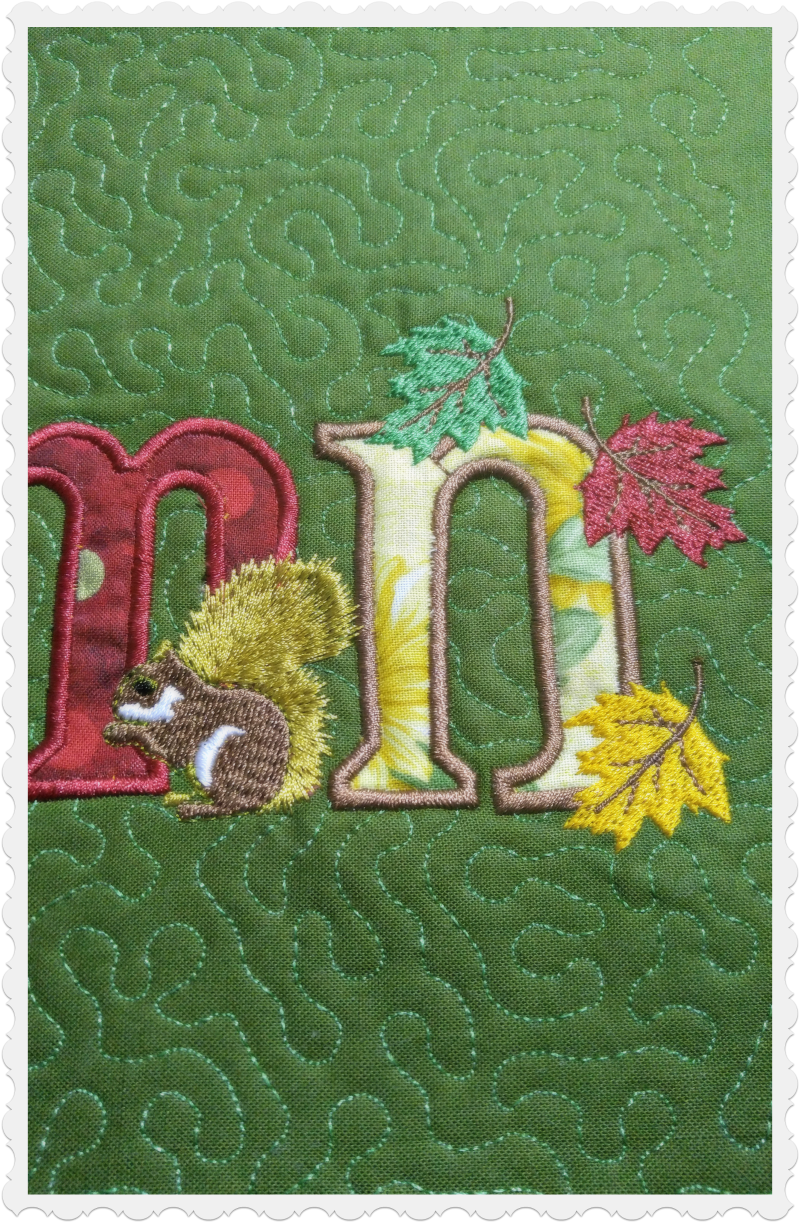Autumn Joy Applique 8x8