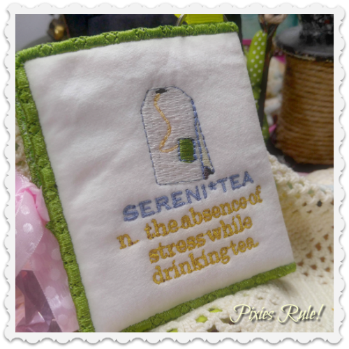 A Woman Tea Bag Holder