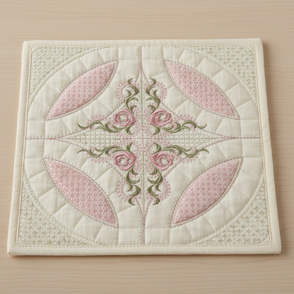 Mock Double Wedding Ring Quilt 6x6