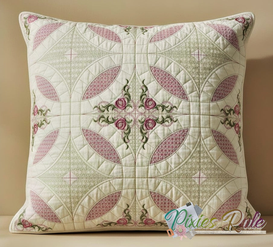 Mock Double Wedding Ring Quilt 6x6