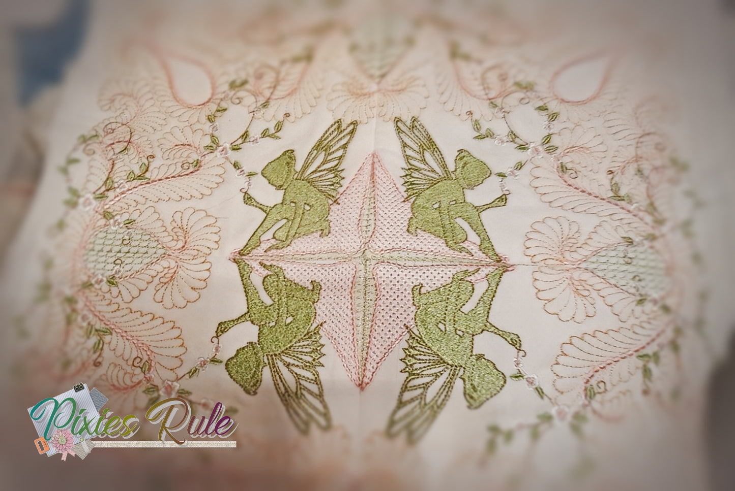 Fairy Dance Girl Quilt 6x6