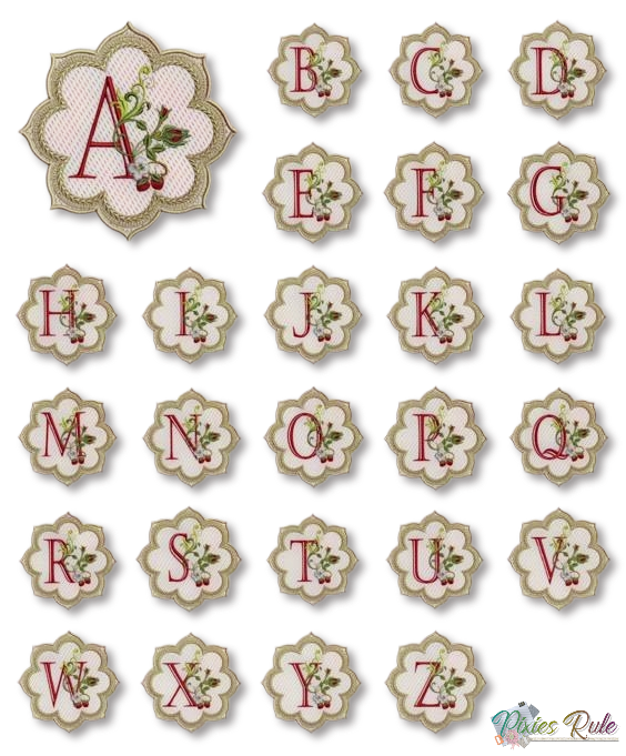 Alpha & Berries Coaster