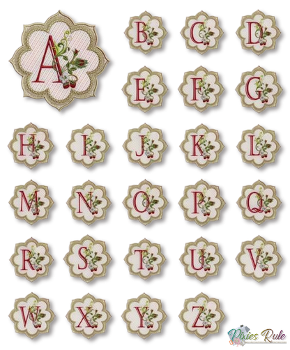 Alpha & Berries Coaster