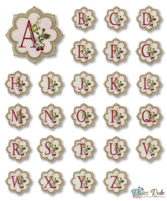 Alpha & Berries Coaster