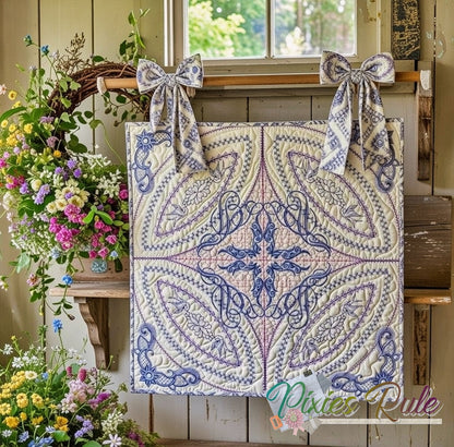 Blue Danube Quilt 5x7 Machine Embroidery Design by Pixies Rule