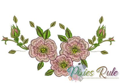 Moonbeam Pillow Machine Embroidery Design by Pixies Rule