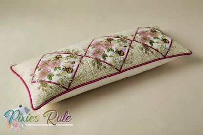 English Garden Quilt 8x8 Machine Embroidery Design by Pixies Rule