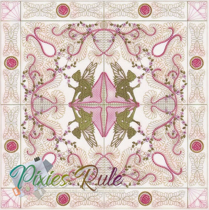 Fairy Dance Girl Quilt 6x6