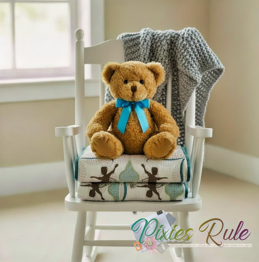 Fairy Frolic Boy Quilt 8x8 Machine Embroidery Design by Pixies Rule