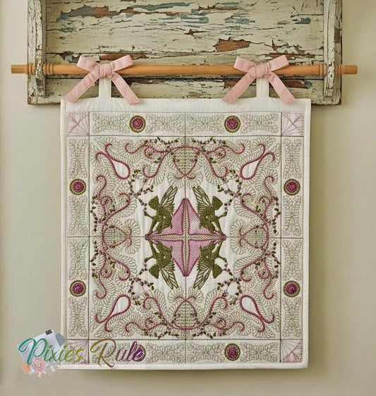 Fairy Dance Girl Quilt 8x8