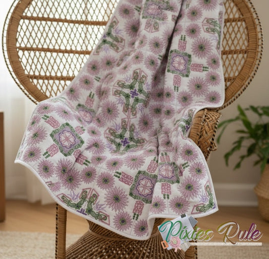 Spiral Spring Quilt 8x8 Machine Embroidery Design by Pixies Rule