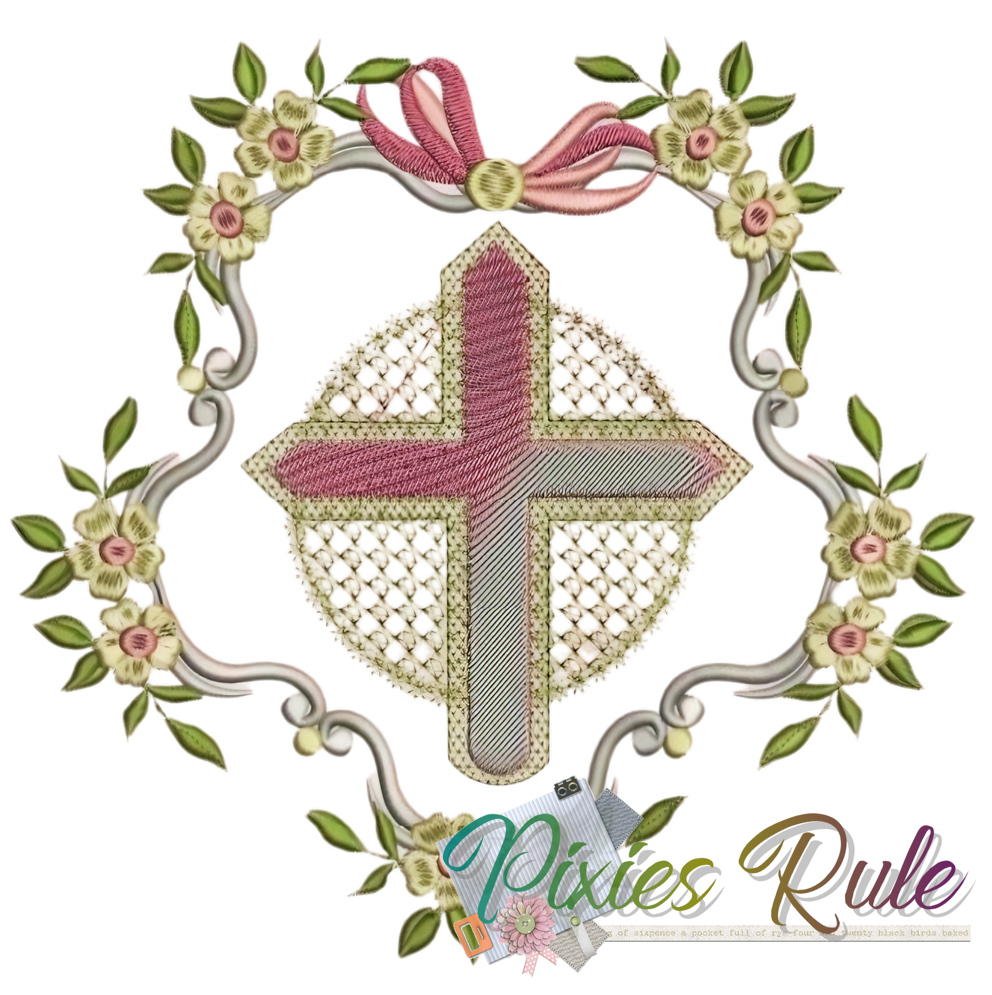Light From Above 5x7 Machine Embroidery Design by Pixies Rule