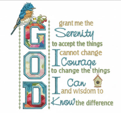 The Serenity Prayer 8x8