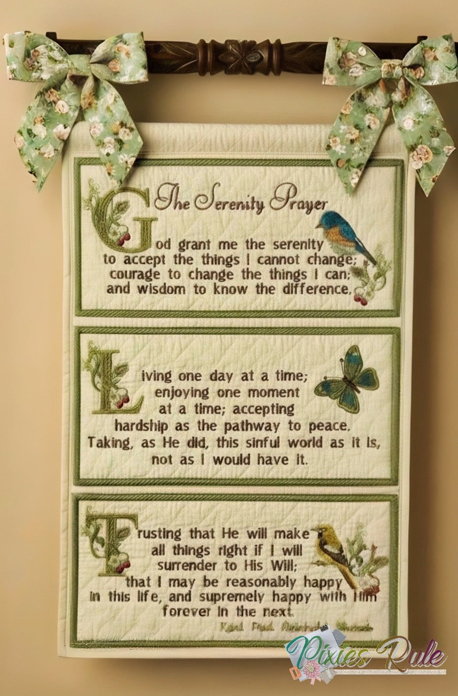 The Serenity Prayer 6x10 Wall Hanging