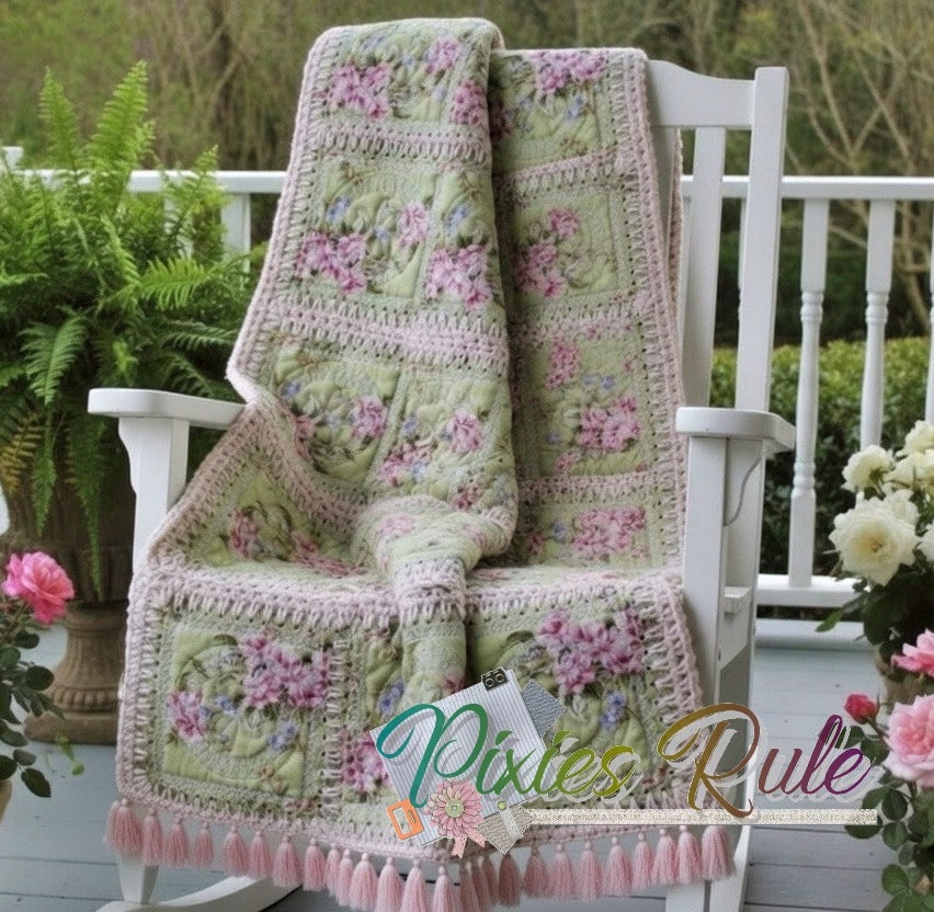 Mock Fusion - Clover 4x4 Machine Embroidery Design by Pixies Rule