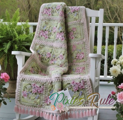 Mock Fusion - Clover 4x4 Machine Embroidery Design by Pixies Rule