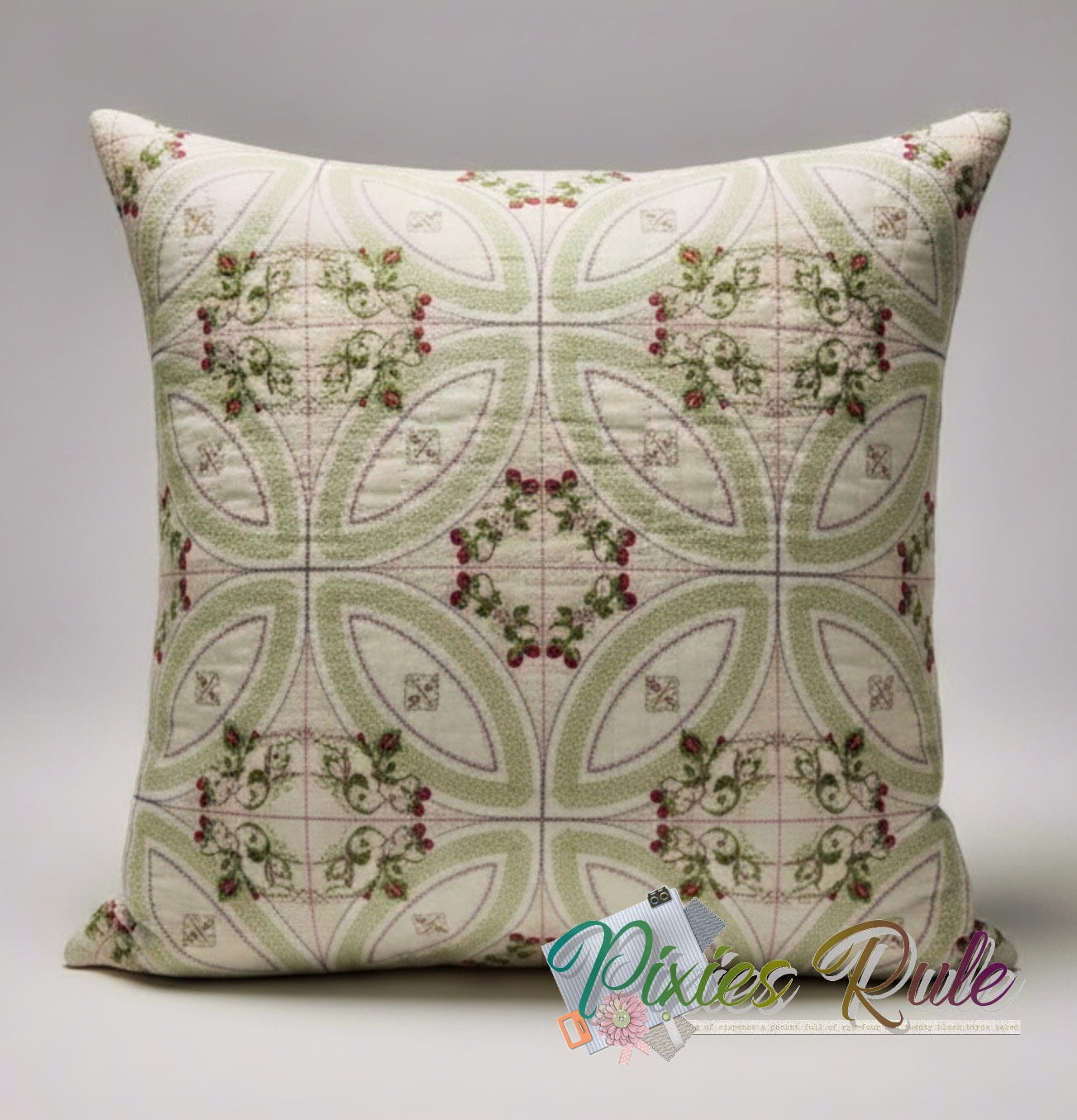 Berries & Blooms Quilt 6x6 Machine Embroidery Design by Pixies Rule