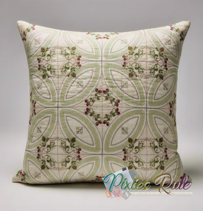 Berries & Blooms Quilt 6x6 Machine Embroidery Design by Pixies Rule