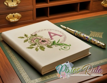 Dogwood Alpha Machine Embroidery Design by Pixies Rule