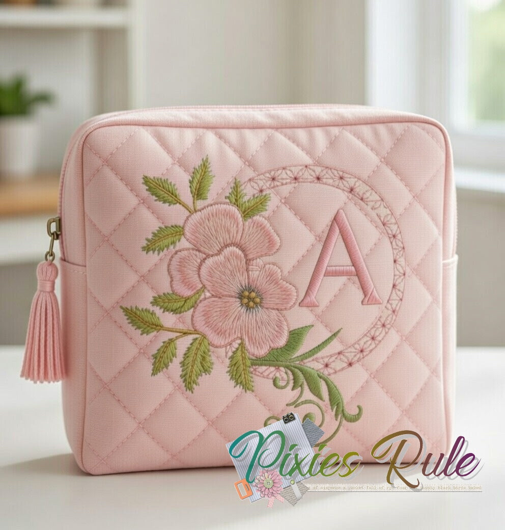 Dogwood Alpha Machine Embroidery Design by Pixies Rule