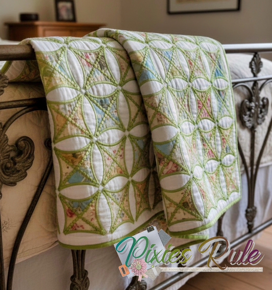 Mock Tea Leaf 8x8 Machine Embroidery Design by Pixies Rule