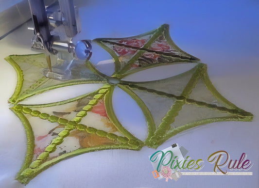 Mock Tea Leaf 8x8 Machine Embroidery Design by Pixies Rule