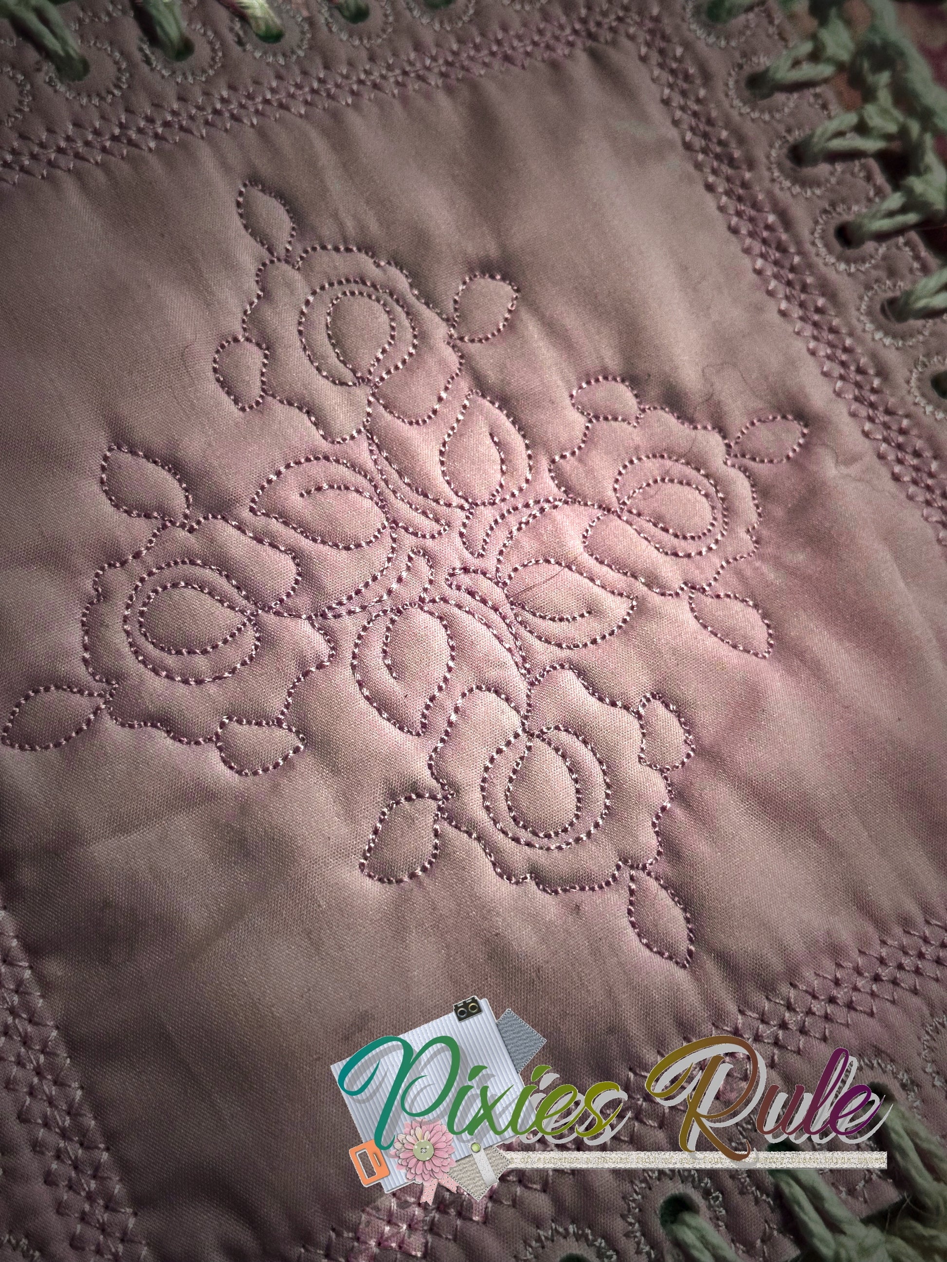 Mock Fusion - Briar Rose 8x8 Machine Embroidery Design by Pixies Rule