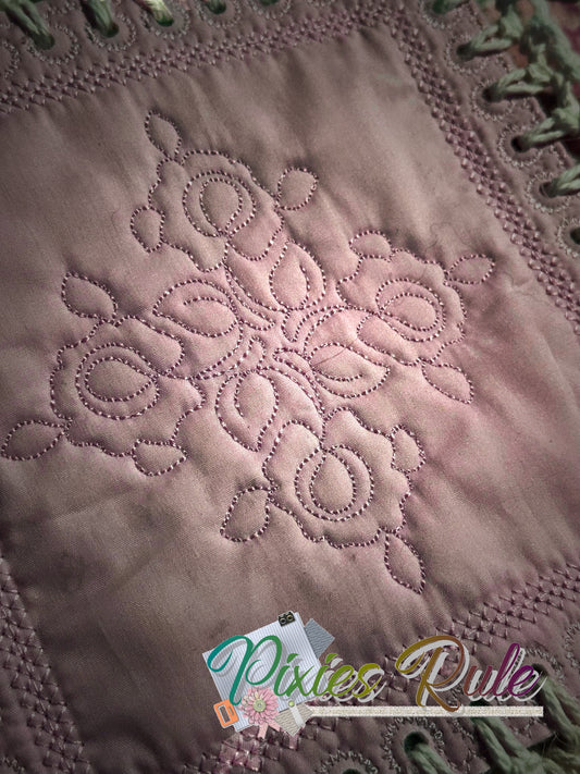 Mock Fusion - Briar Rose 8x8 Machine Embroidery Design by Pixies Rule