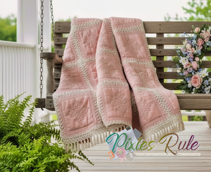 Mock Fusion - Briar Rose 8x8 Machine Embroidery Design by Pixies Rule