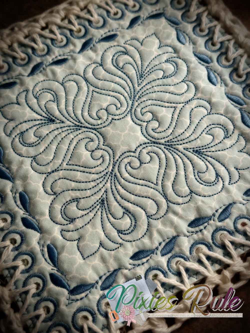 Mock Fusion - Royalty 4x4 Machine Embroidery Design by Pixies Rule