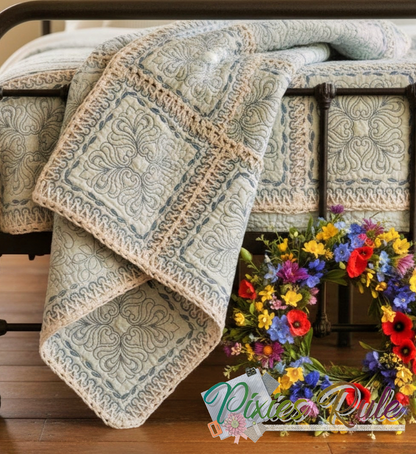 Mock Fusion - Royalty 4x4 Machine Embroidery Design by Pixies Rule