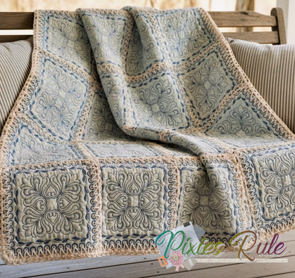 Mock Fusion - Royalty 4x4 Machine Embroidery Design by Pixies Rule