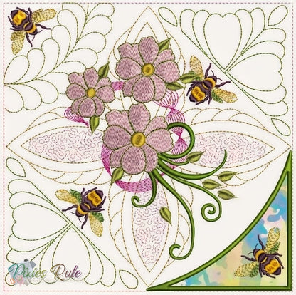 Jardin A La Francaise Quilt 8x8