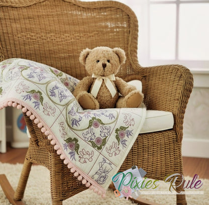 Little Bo Peep Quilt - 5x7 Machine Embroidery Design by Pixies Rule